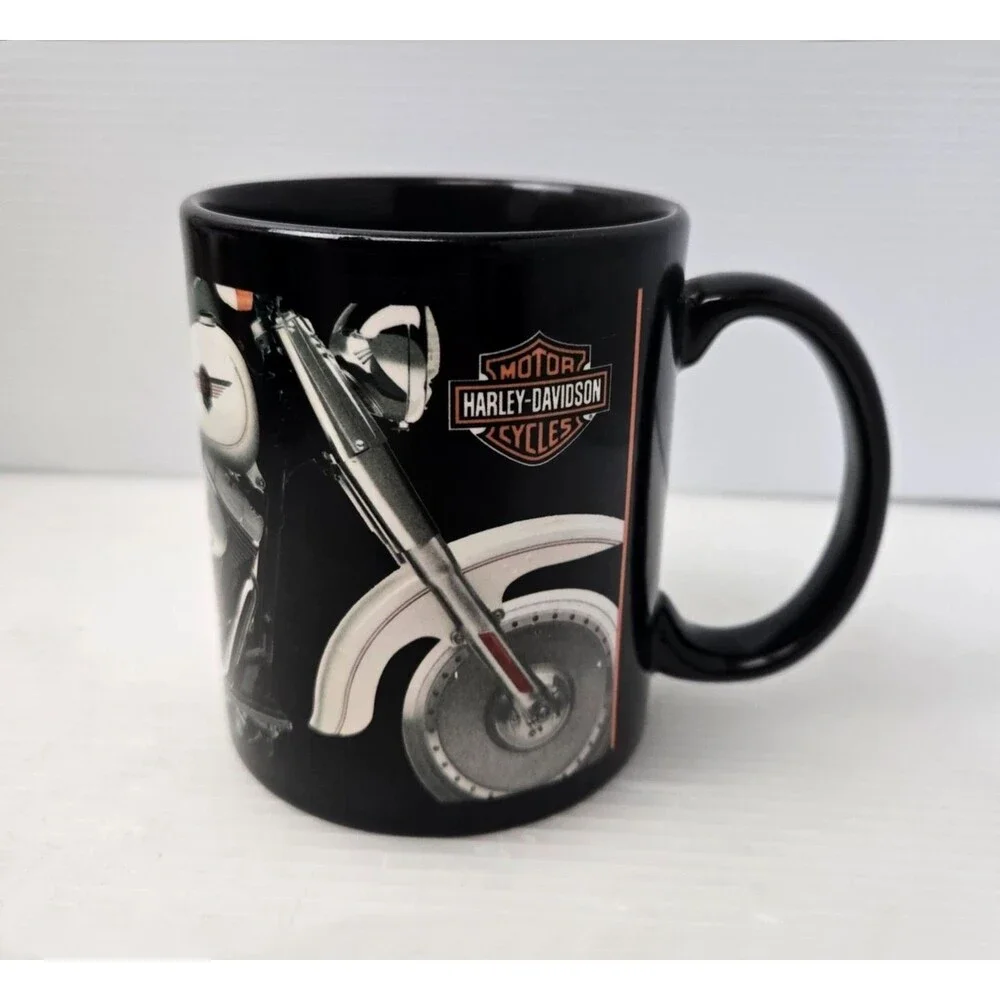 Harley Davidson Fat Boy 2002 Coffee Mug Official Licensed 3D Logo 10oz Vintage